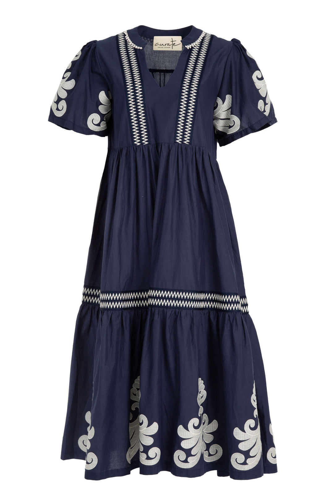 Curate After You My Tier Navy Dress