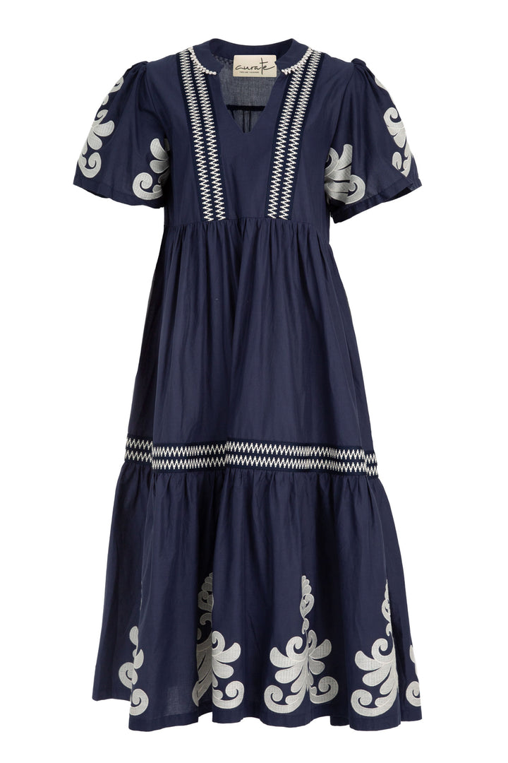 Curate After You My Tier Navy Dress