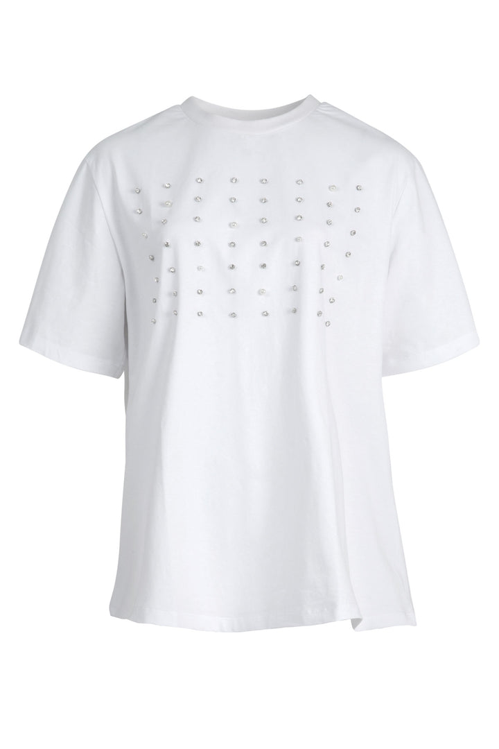 Curate White Surrounded by Studs Tee