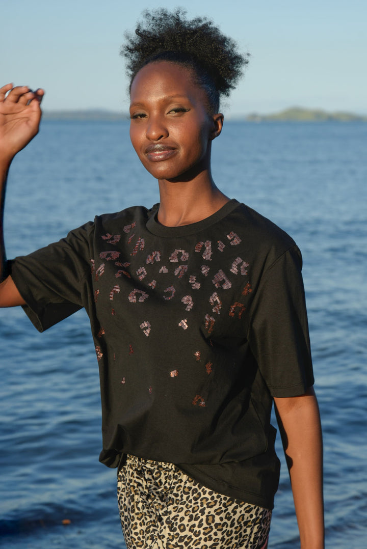 Curate Black You're Purrfect Tee