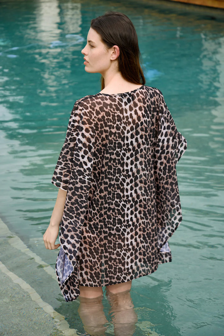 Curate Black Leopard Sheer Pleasure Dress