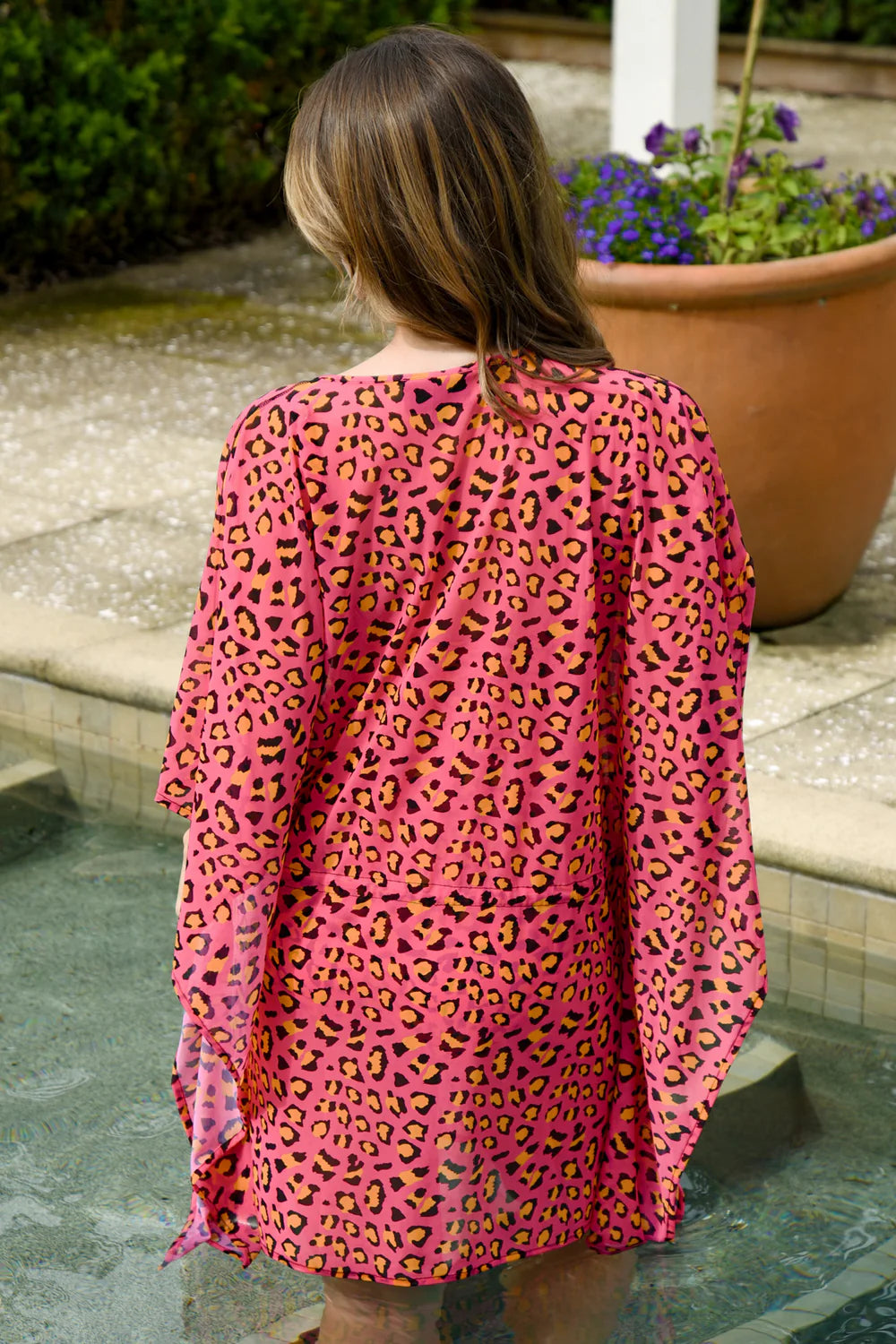 Curate Pink Leopard Sheer Pleasure Dress