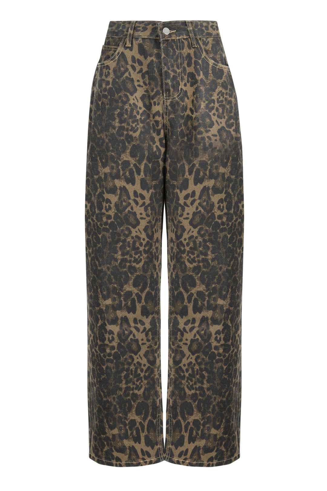 Curate Kick Back Leopard Jeans