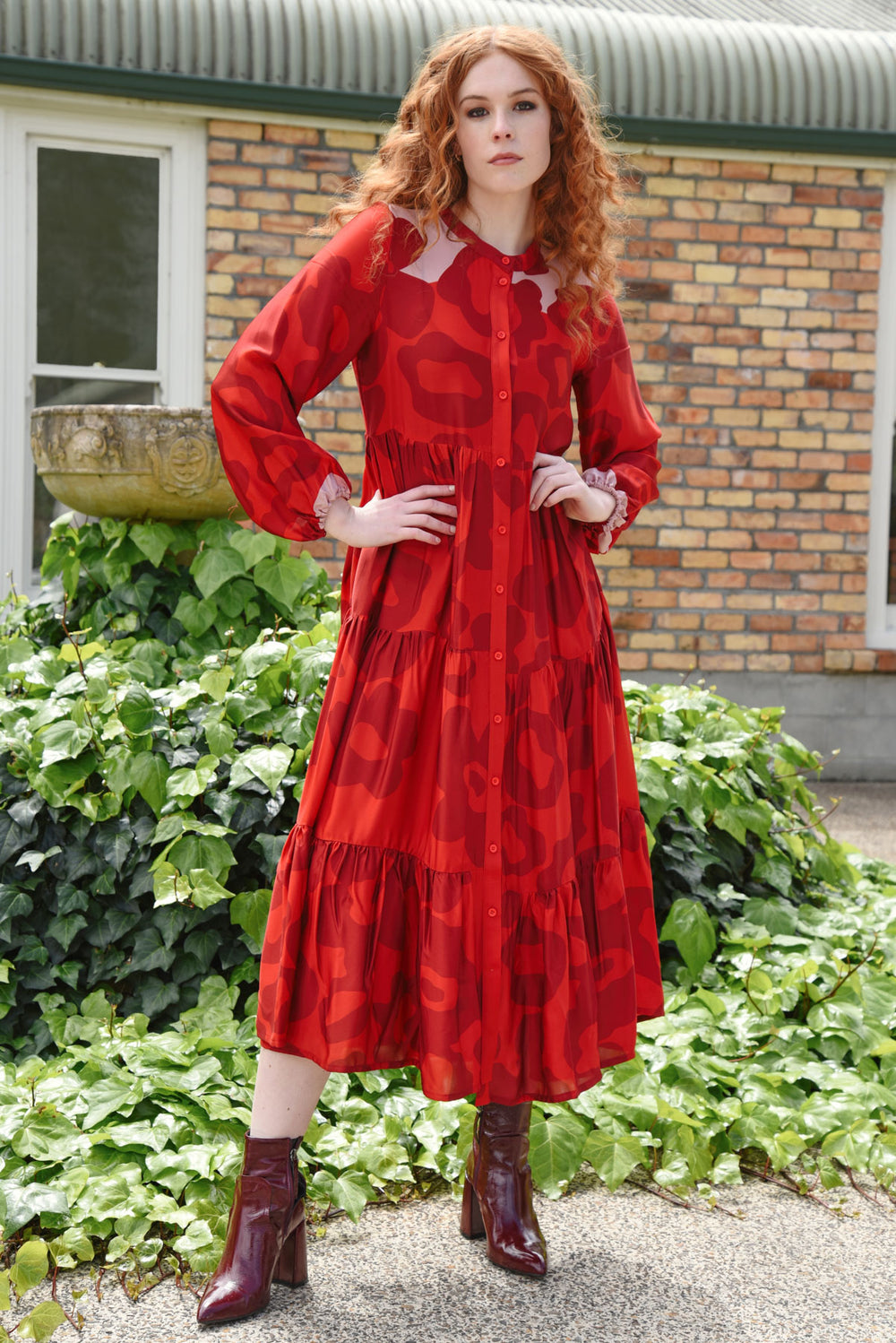 Curate I See Red Shirty Girl Dress - RAPT ONLINE