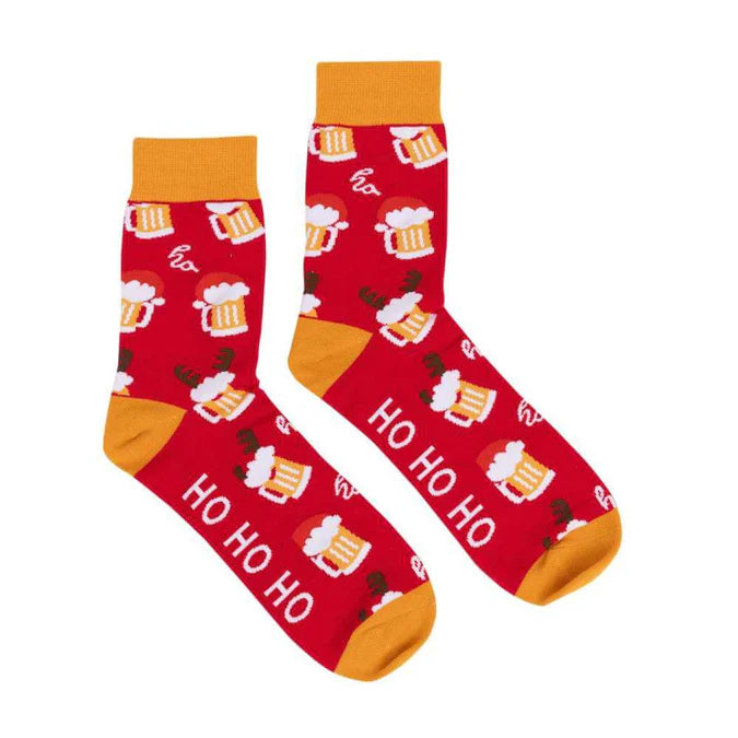 Christmas Beer Socks