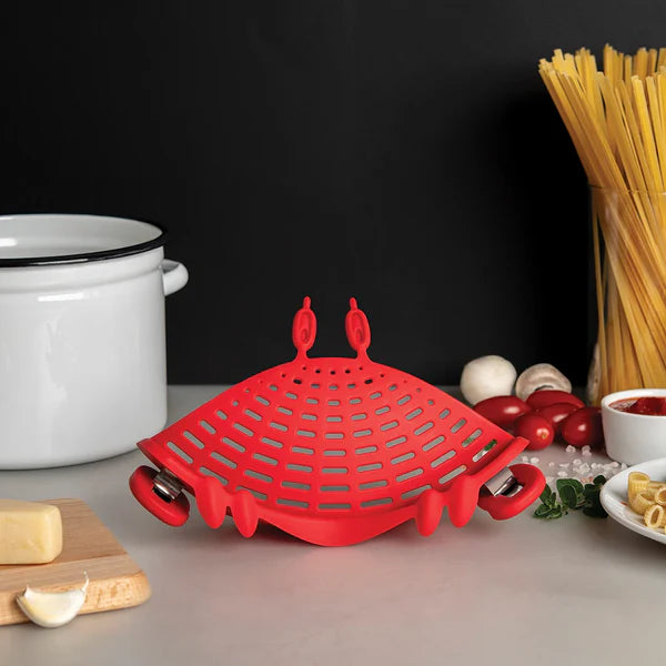 Crabby Pasta Pot Strainer