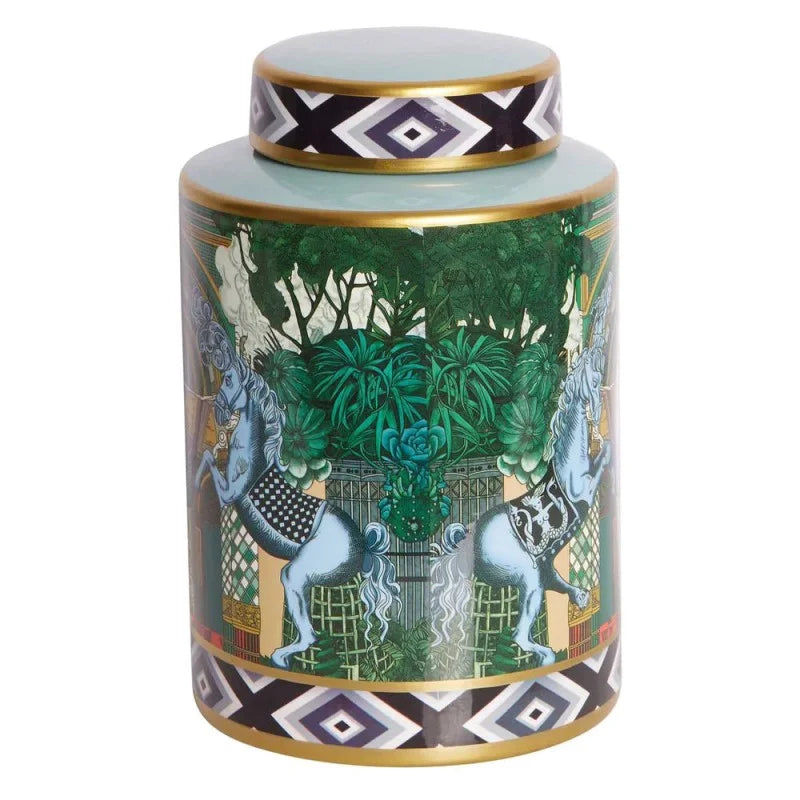 25cm Green Regency Round Jar