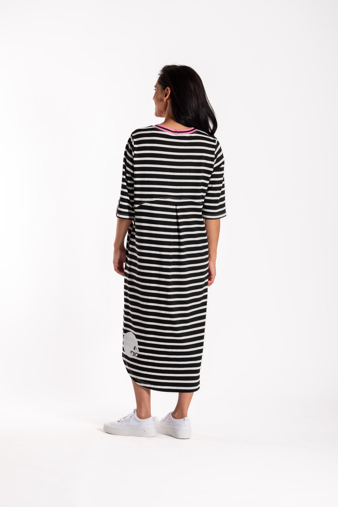 Jellicoe Simone Dress Black & White Stripe