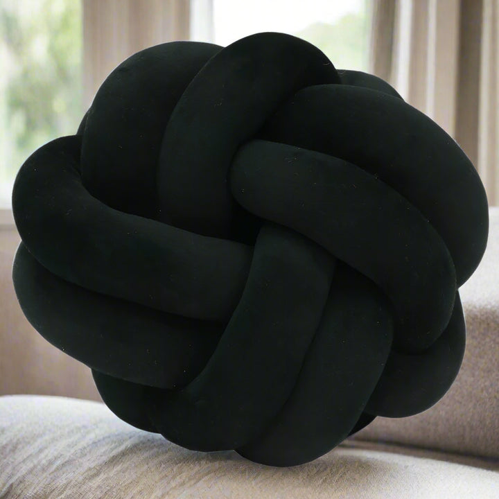 BLACK KNOT CUSHION