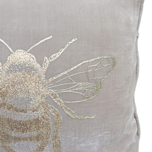 PEARL VELVET BEE CUSHION