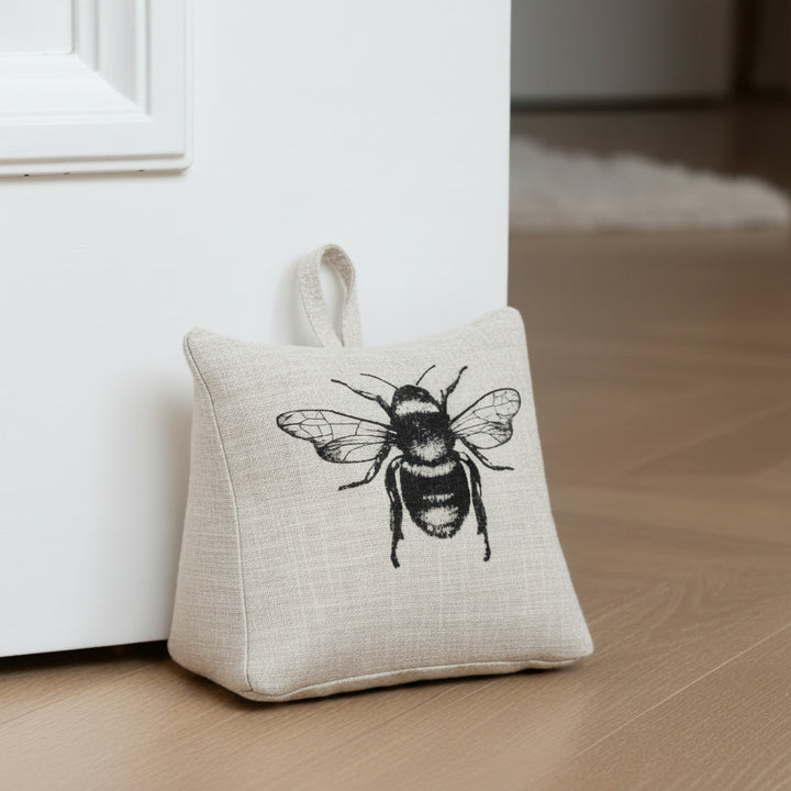 Le Forge Linen Look Natural Bee Doorstop
