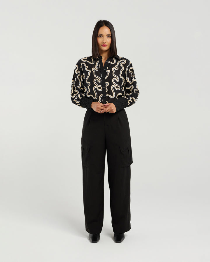 Et Alia Midnight Waves Cecilia Shirt