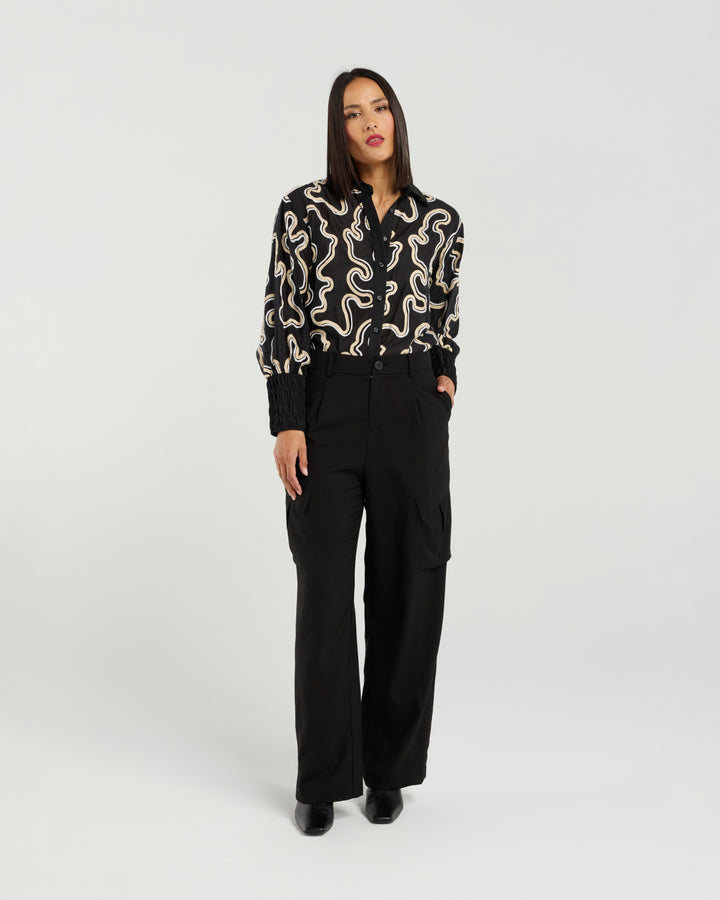 Et Alia Midnight Waves Cecilia Shirt