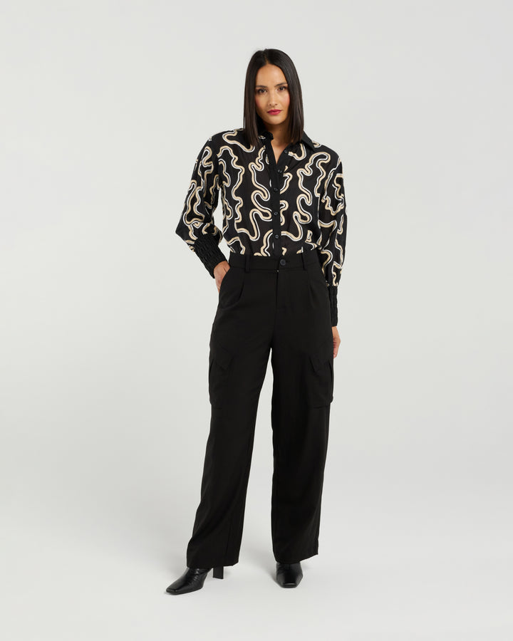 Et Alia Midnight Waves Cecilia Shirt