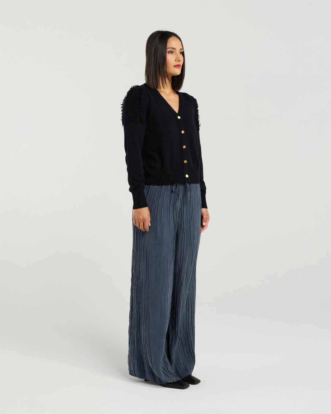 Et Alia Black Celine Cardigan
