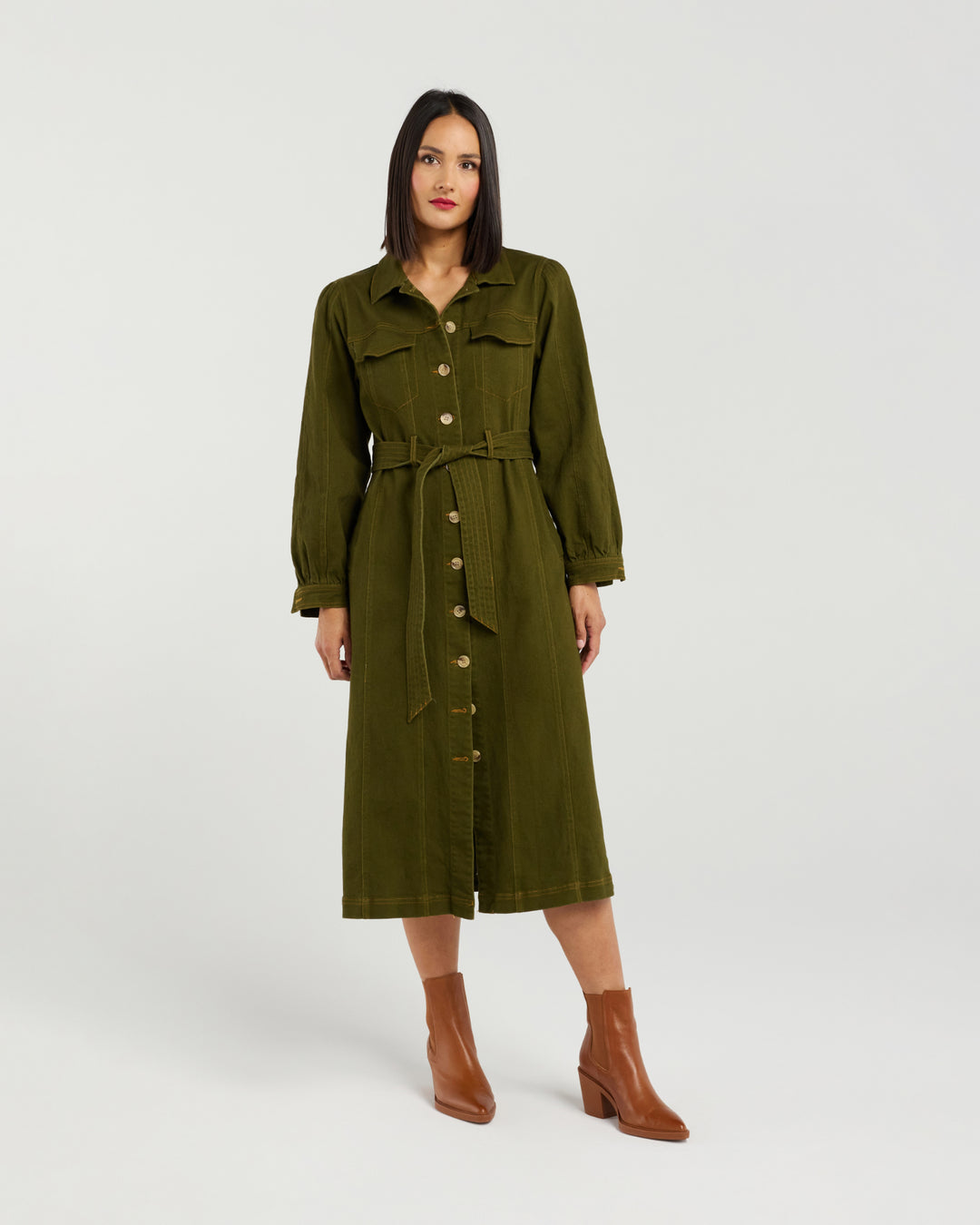 Et Alia Khaki Lydia Dress