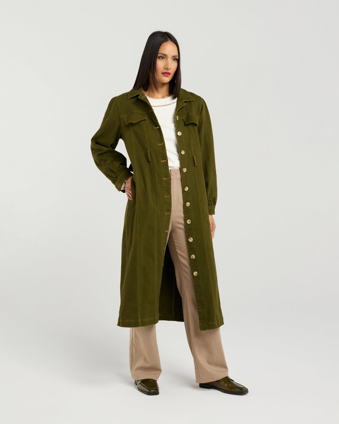 Et Alia Khaki Lydia Dress