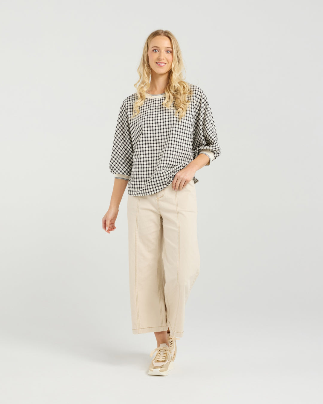 Et Alia Meadow Plaid Aroha Top