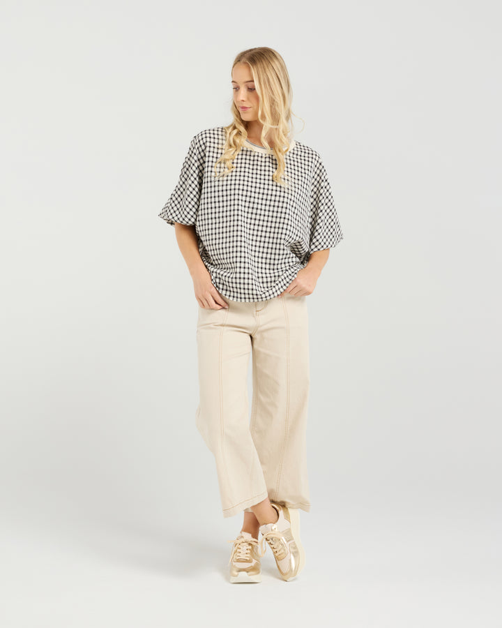 Et Alia Meadow Plaid Aroha Top