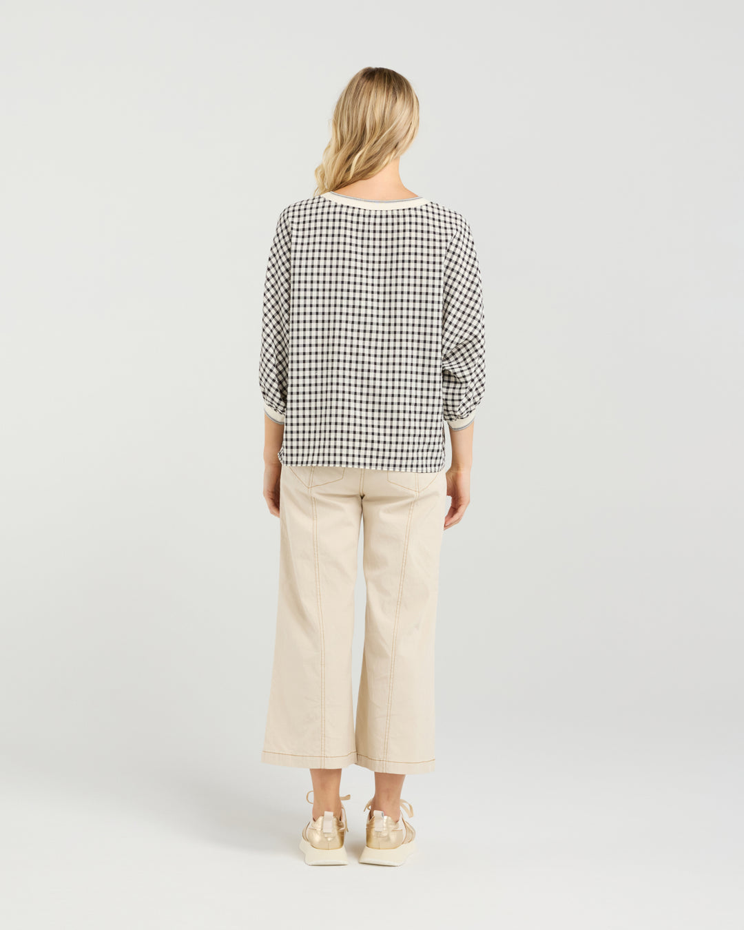 Et Alia Meadow Plaid Aroha Top