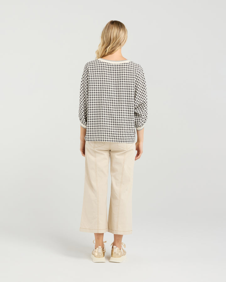 Et Alia Meadow Plaid Aroha Top