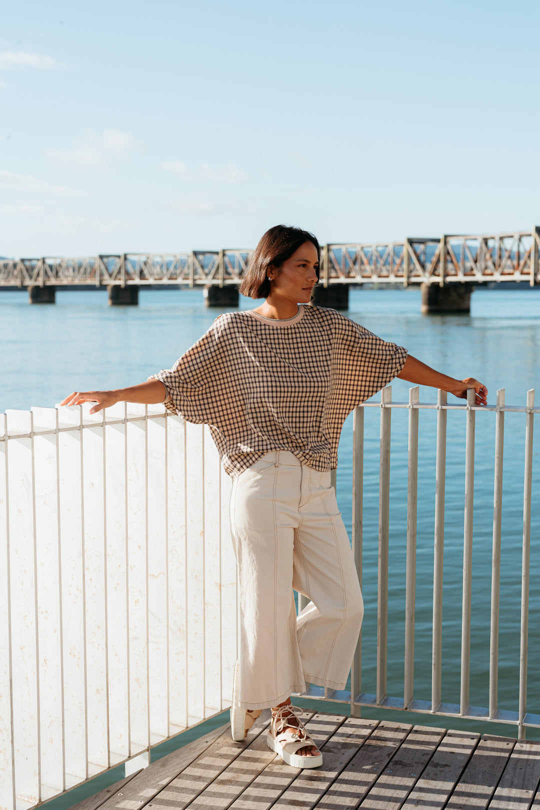 Et Alia Meadow Plaid Aroha Top