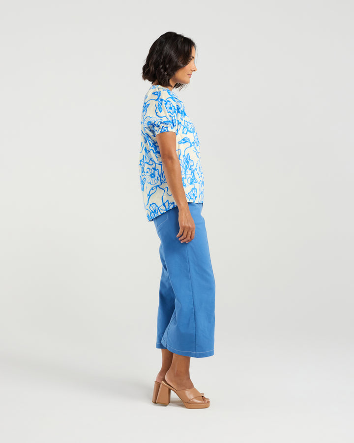 Et Alia Flowerbomb Blue Kyla Top
