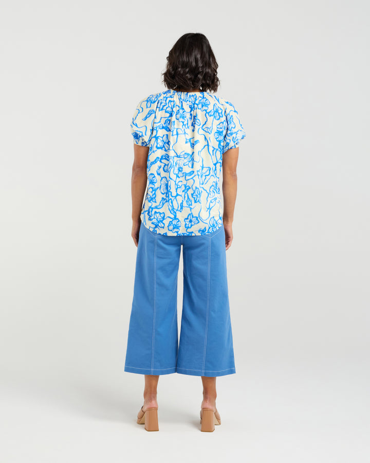 Et Alia Flowerbomb Blue Kyla Top