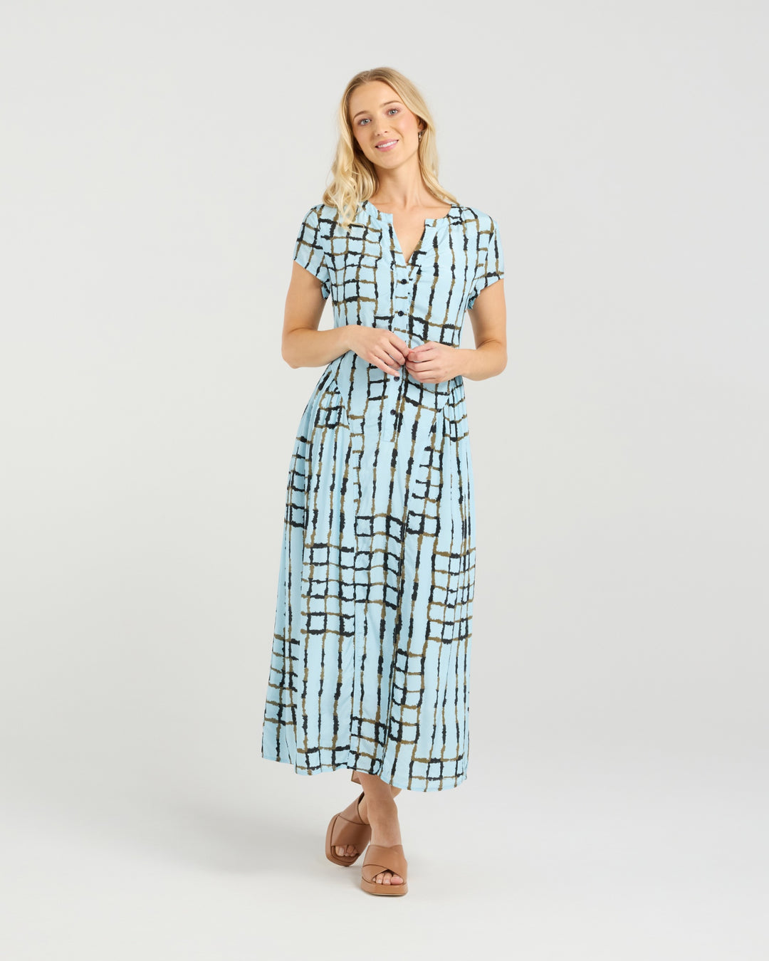 Et Alia Skyline Plaid Chrissy Dress
