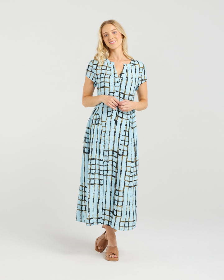 Et Alia Skyline Plaid Chrissy Dress