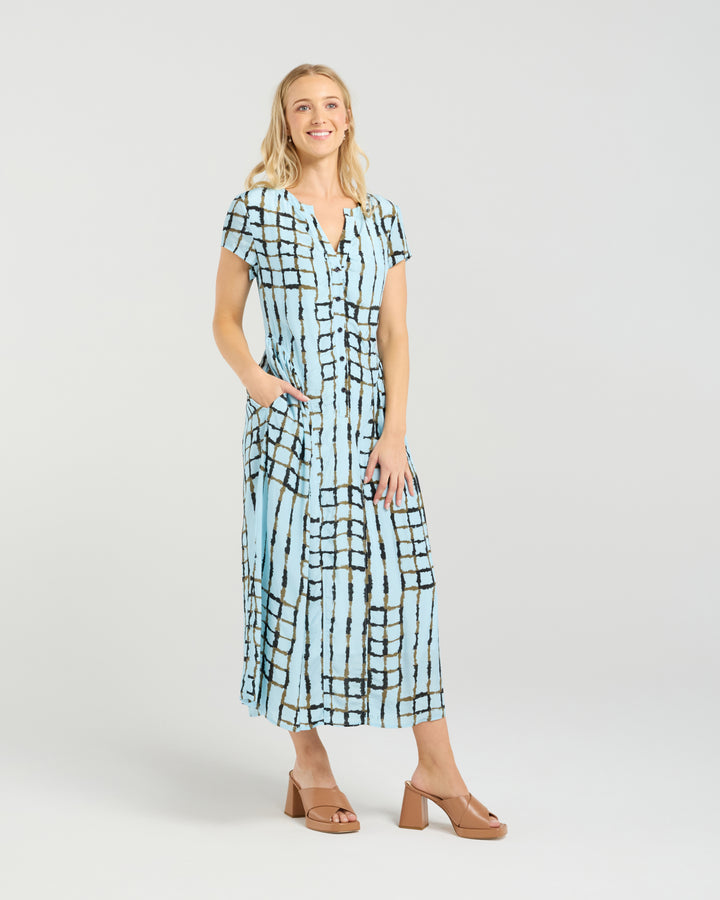 Et Alia Skyline Plaid Chrissy Dress