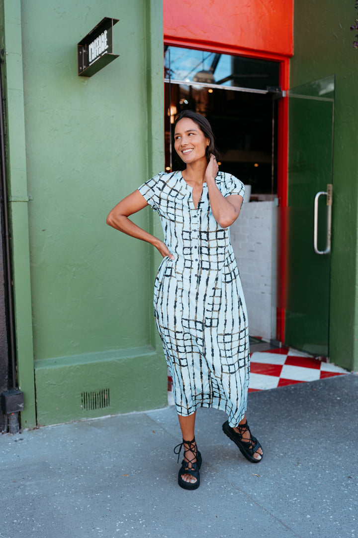 Et Alia Skyline Plaid Chrissy Dress
