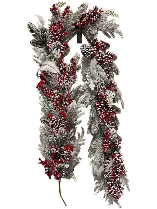 Snow Berry Christmas Garland 180cm