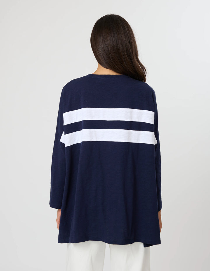 Stella + Gemma Navy Orlando Long Sleeve Tee