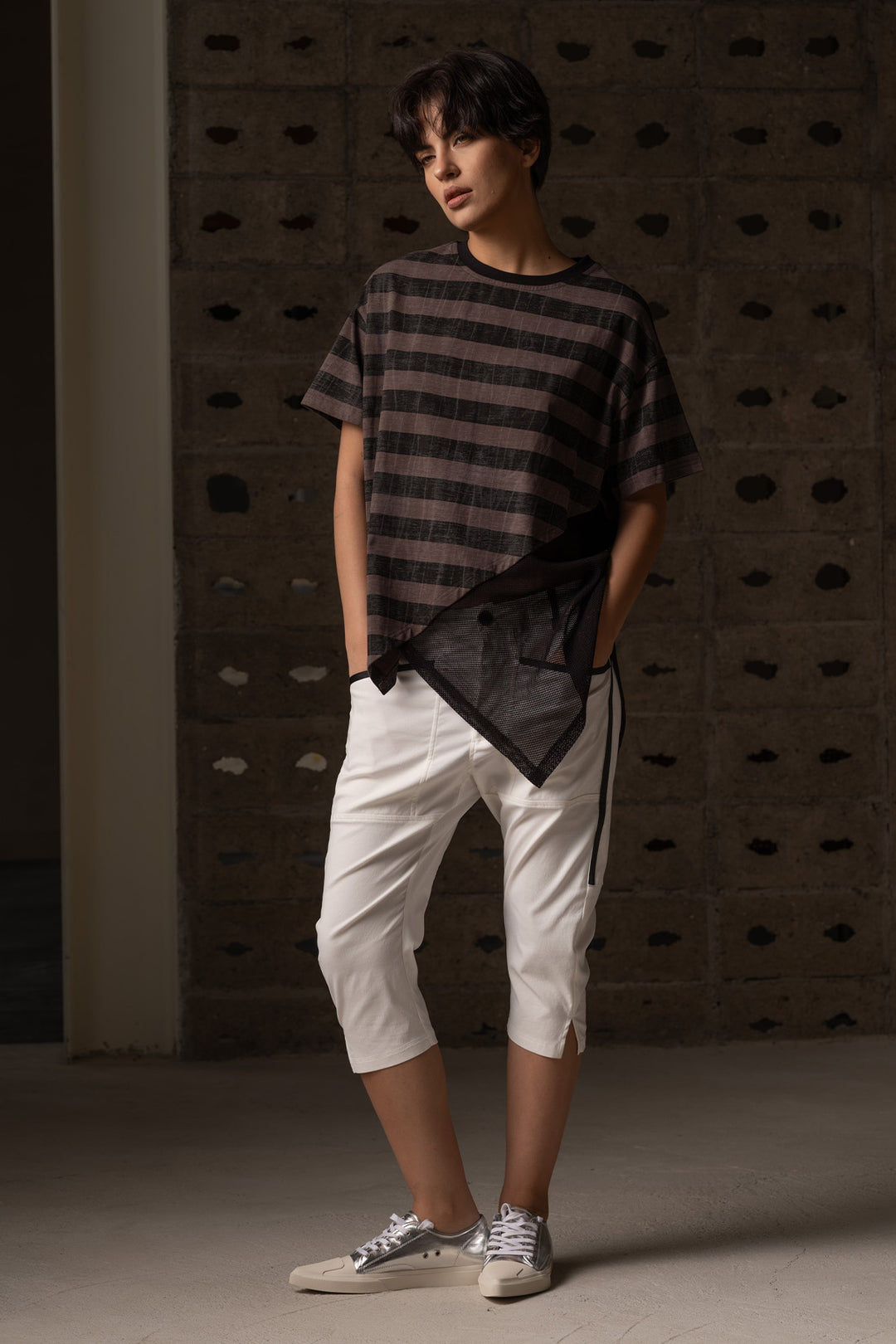 Bone & Arrow Stripe Fae Top