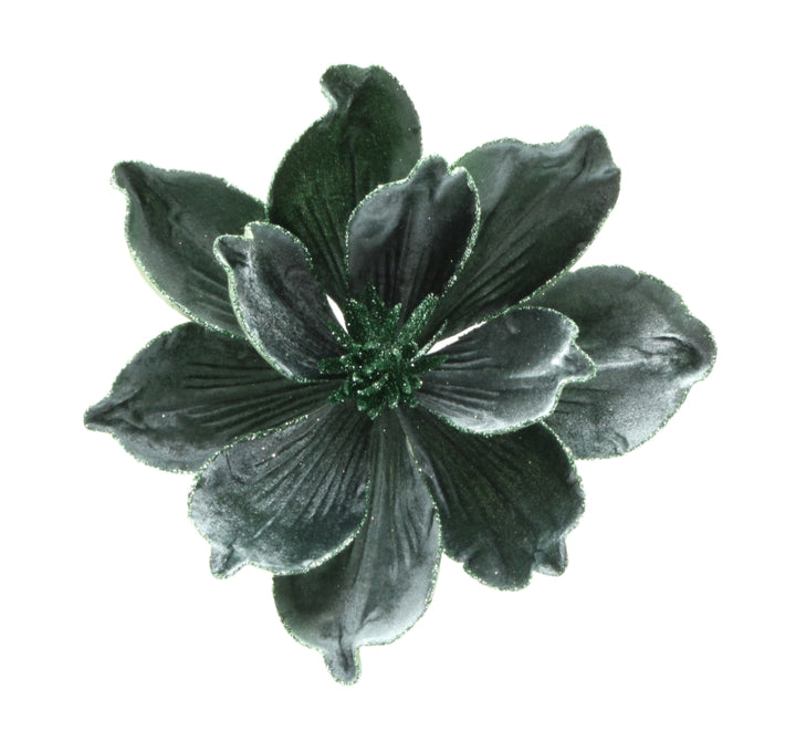 21cm Seafoam Magnolia Clip Decoration