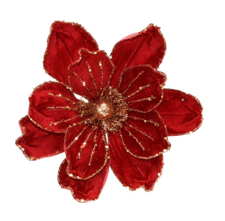 Royale Red Magnolai Clip Decoration