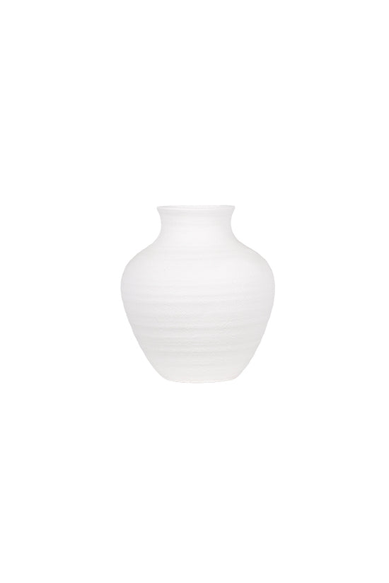 Rustic White Urn Vase