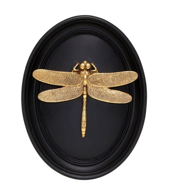 Black & Gold Dragonfly Wall Art