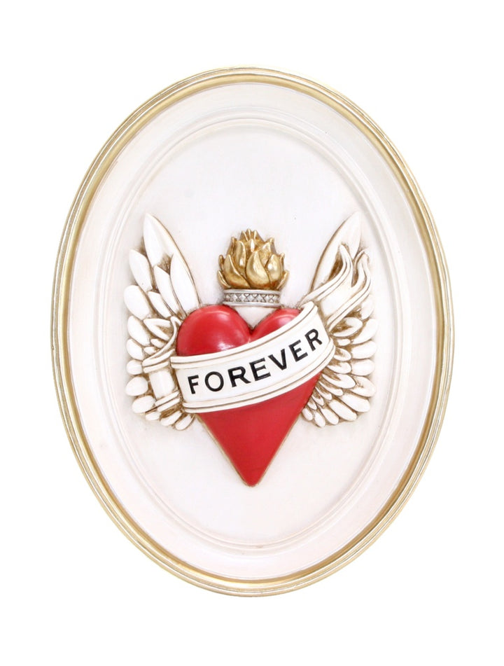 26cm Love Forever Wall Art Beige