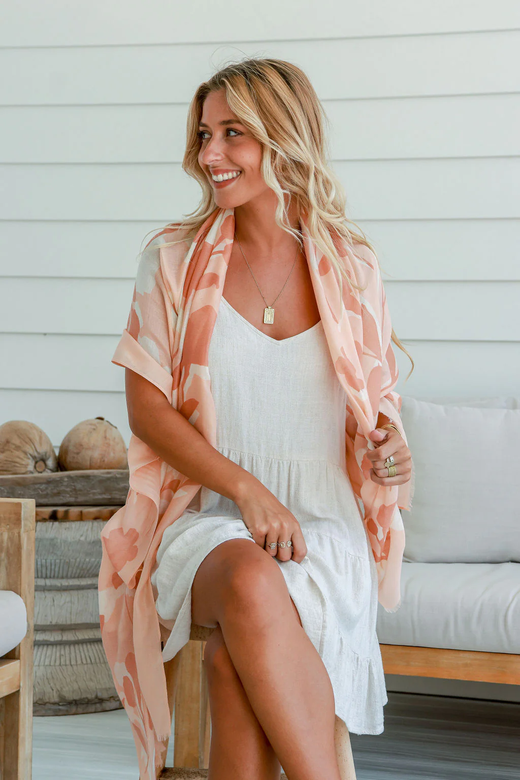 Coral Dreamy Scarf