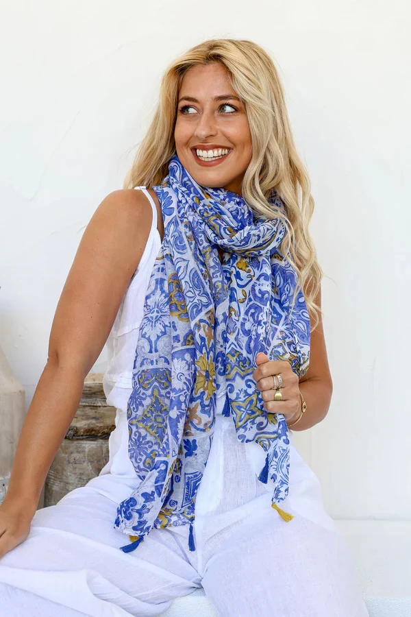 Azure Blue Scarf