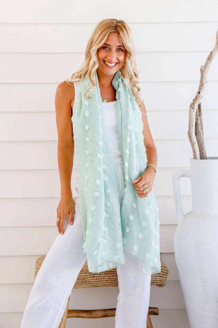 Mint Soft Spot Mint Scarf