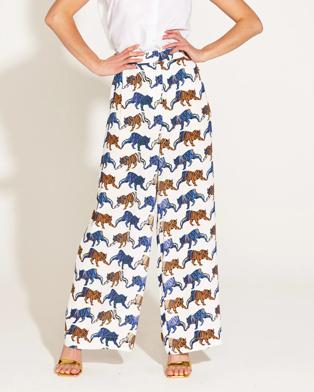 QUEEN OF THE JUNGLE WIDE LEG PANT - RAPT ONLINE