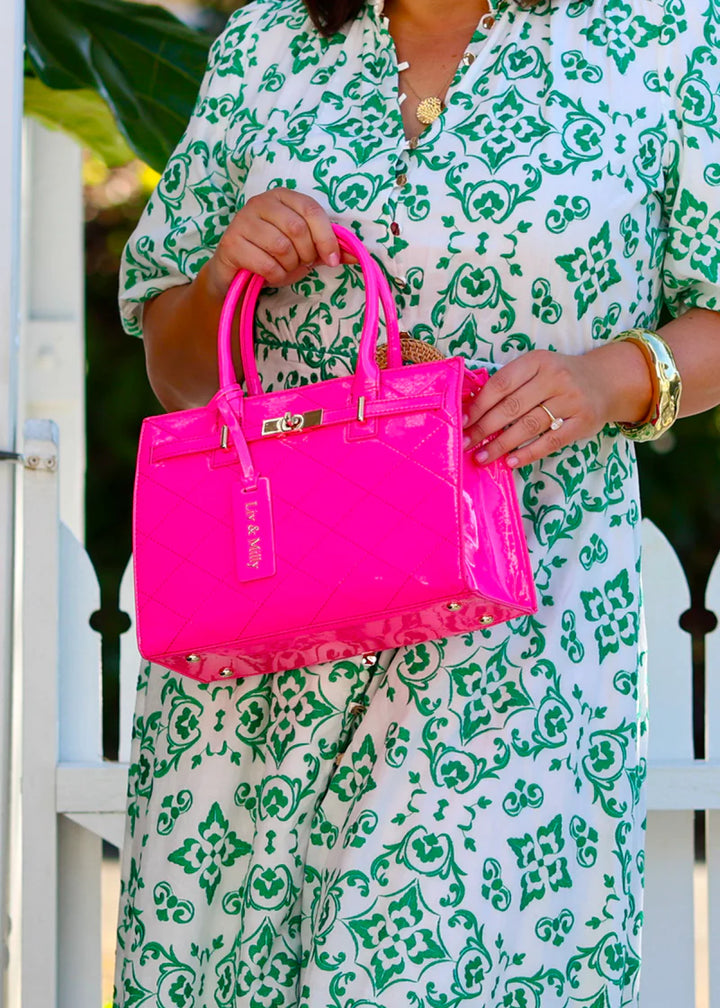 Liv & Milly Florence Neon Pink Bag