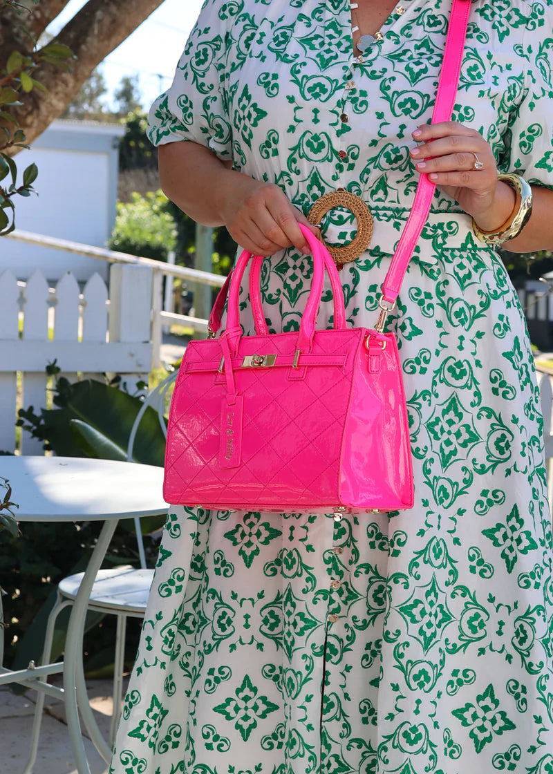 Liv & Milly Florence Neon Pink Bag