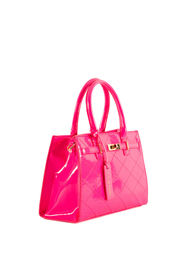 Liv & Milly Florence Neon Pink Bag