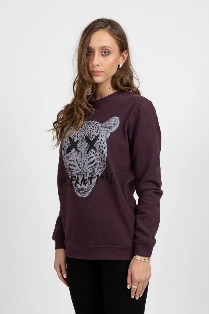 Federation Merlot Flying Crew Sweatshirt