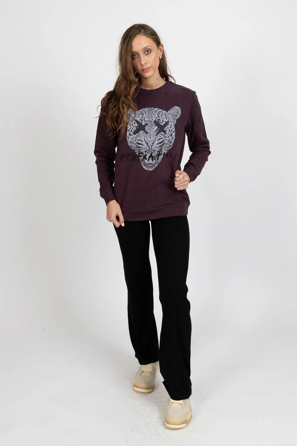 Federation Merlot Flying Crew Sweatshirt