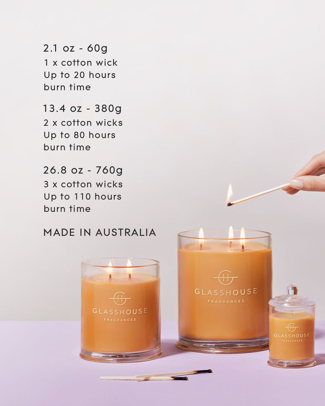Glasshouse A Tahaa Affair 380g soy candle (vanilla caramel) - image 4